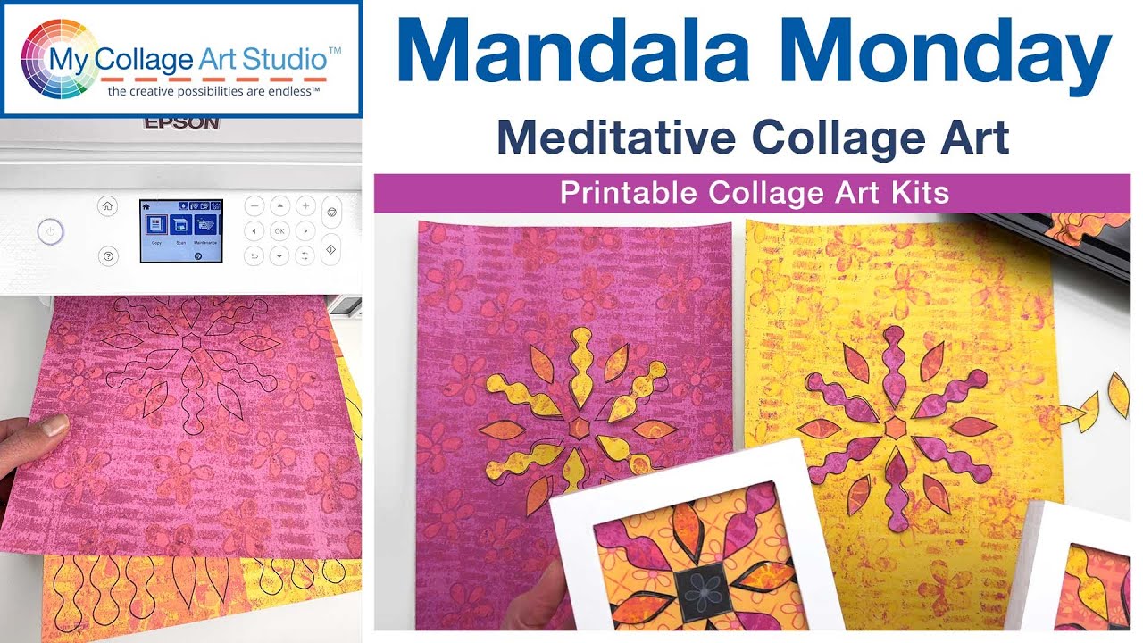🌸 Collage Assembly - Serendipity's Soul Mandala Collage Kit | Mandala Monday
