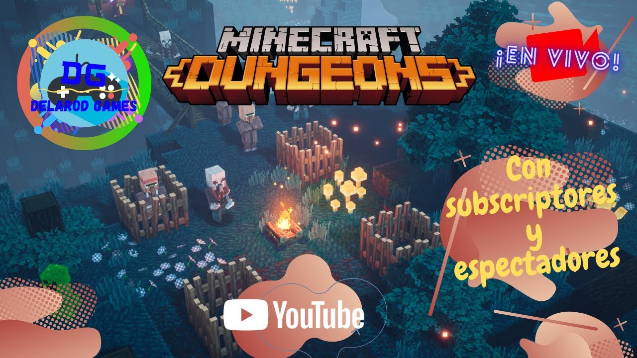 Jugando Minecraft Dungeons con @ElTýo y Espectadores | Minecraft Dungeons | RickyDelarod