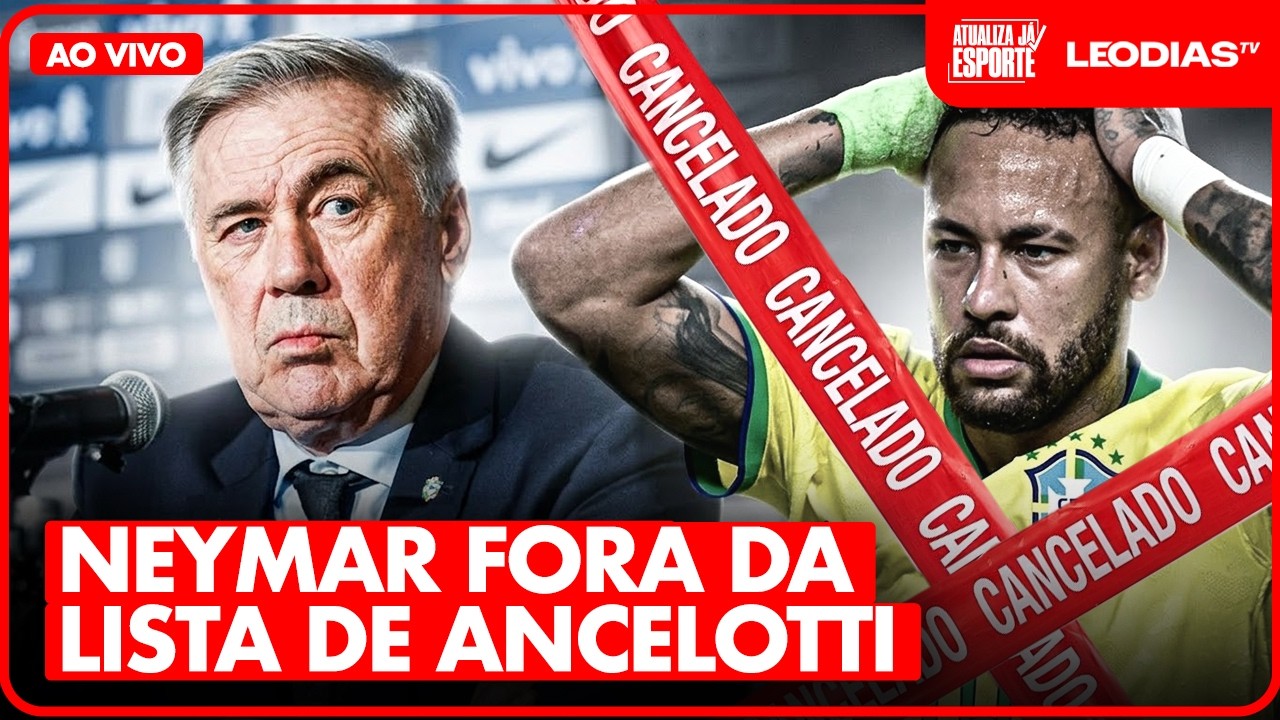 NEYMAR NÃO FOI CONVOCADO, está fora da copa? | Atualiza já Esporte | LeoDias Tv