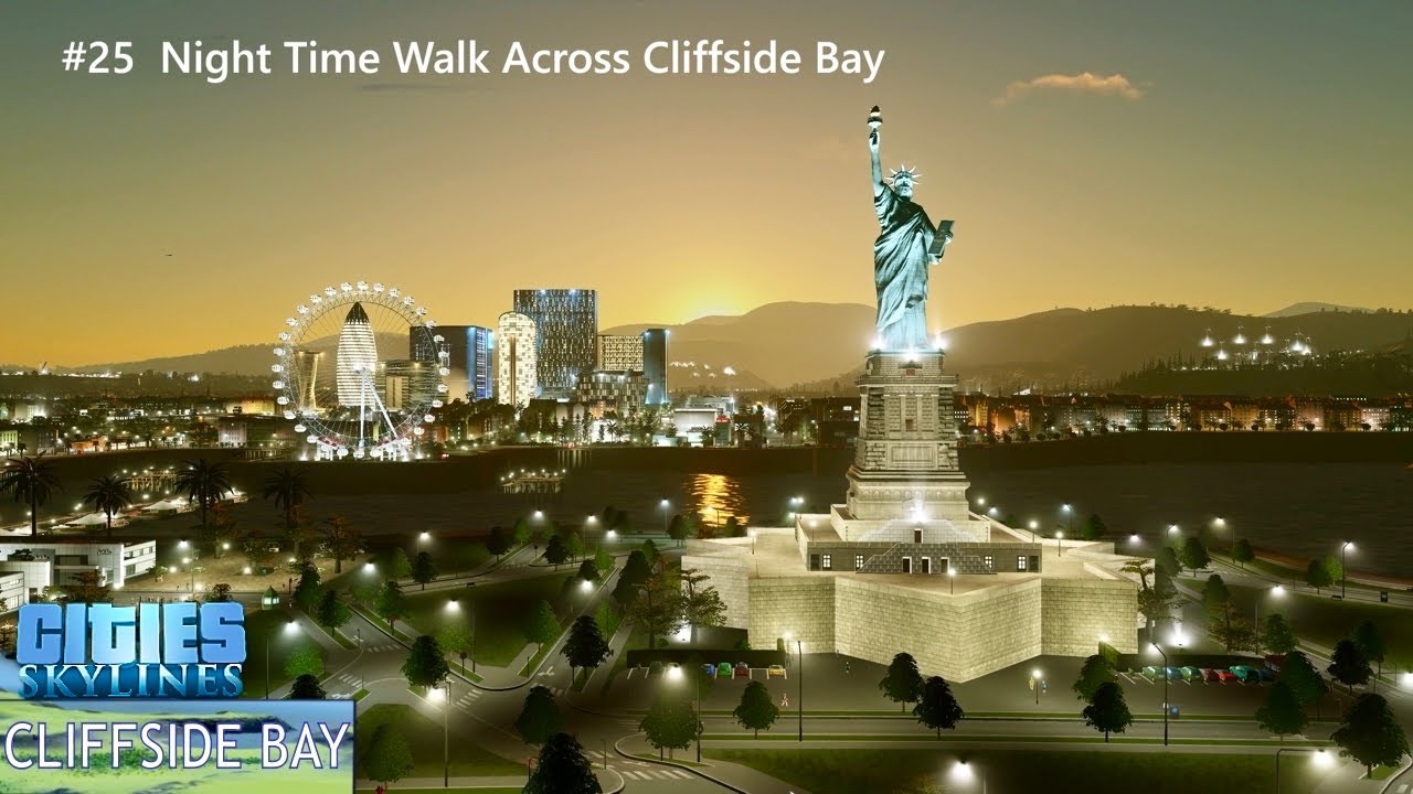 Ep.25 Relaxing Night Time Walk Across Cliffside Bay