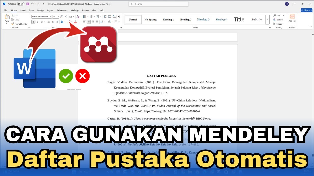 Tutorial Menggunakan Mendeley | Buat daftar pustaka otomatis Terbaru 2025