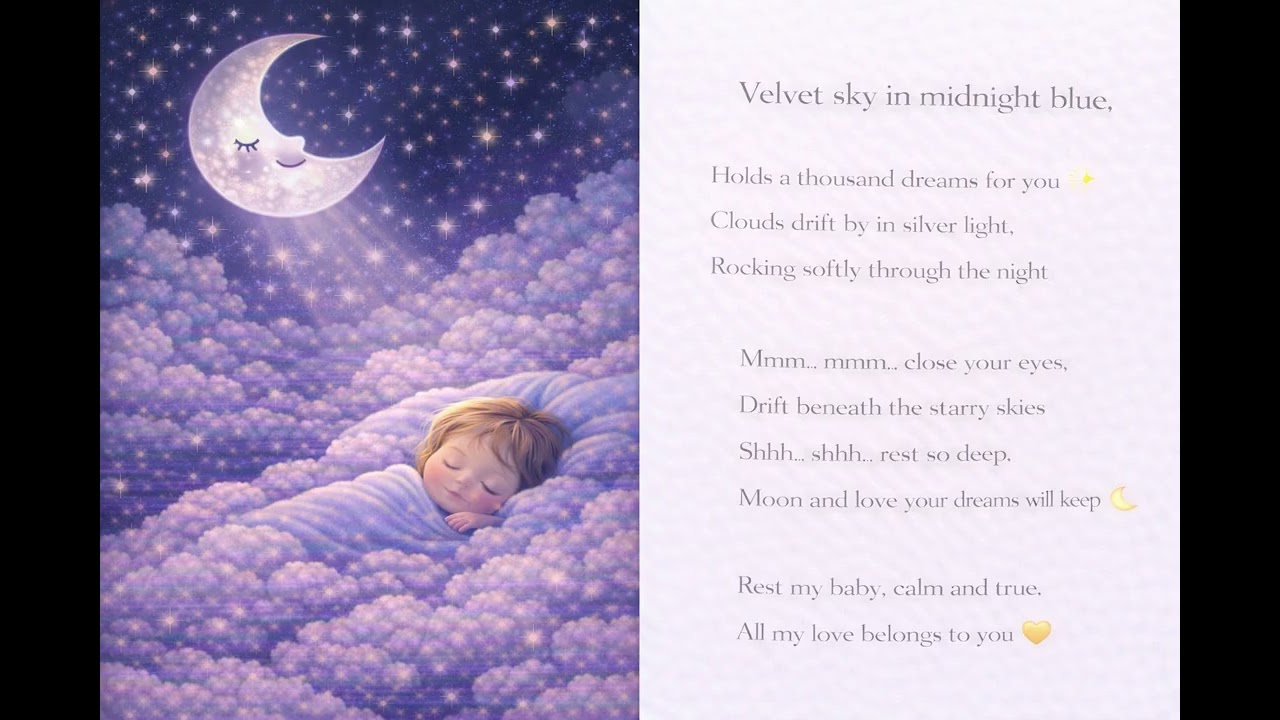 Velvet Sky, Silver Light ✨ | Soothing Lullaby for Deep Sleep