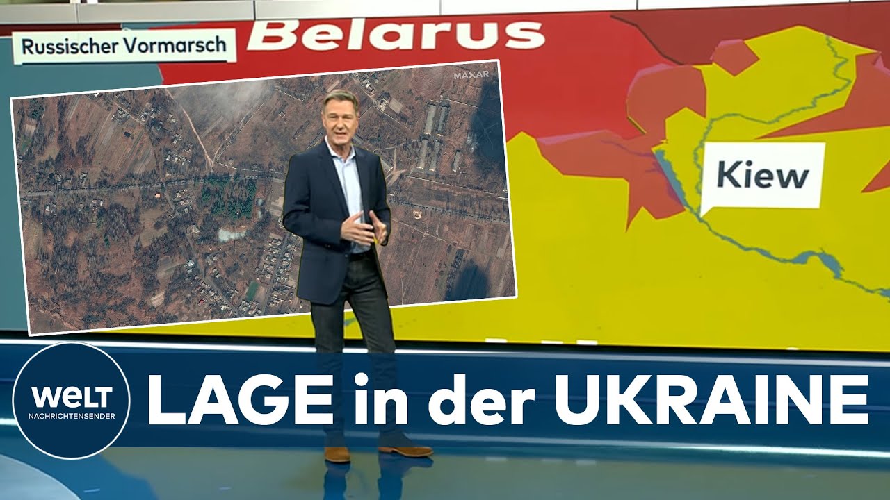 LAGE in der UKRAINE: So sieht PUTINS VORMARSCH Richtung KIEW aus