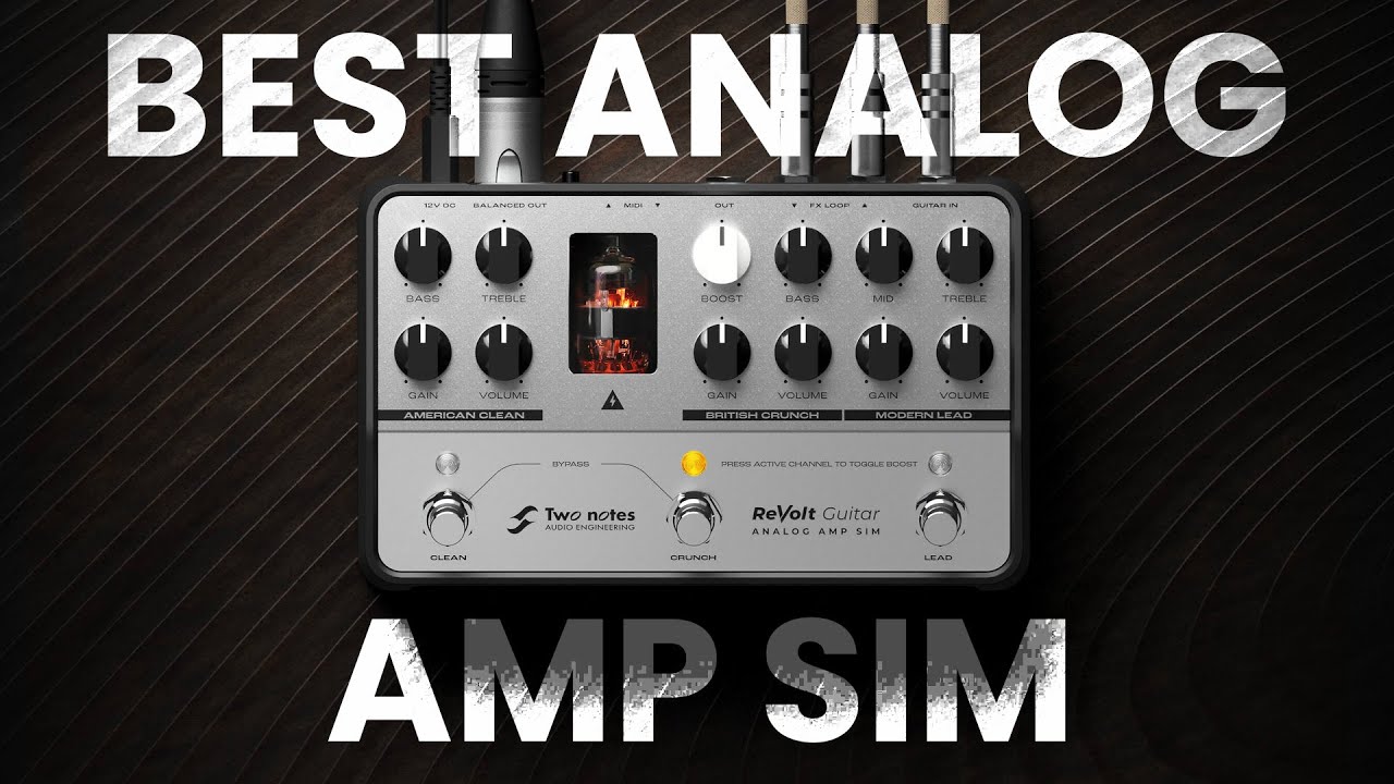 ANALOG TONES: Two Notes ReVolt Guitar Amp Simulator Pedal Demo with Humbucker & Single Coil Guitars