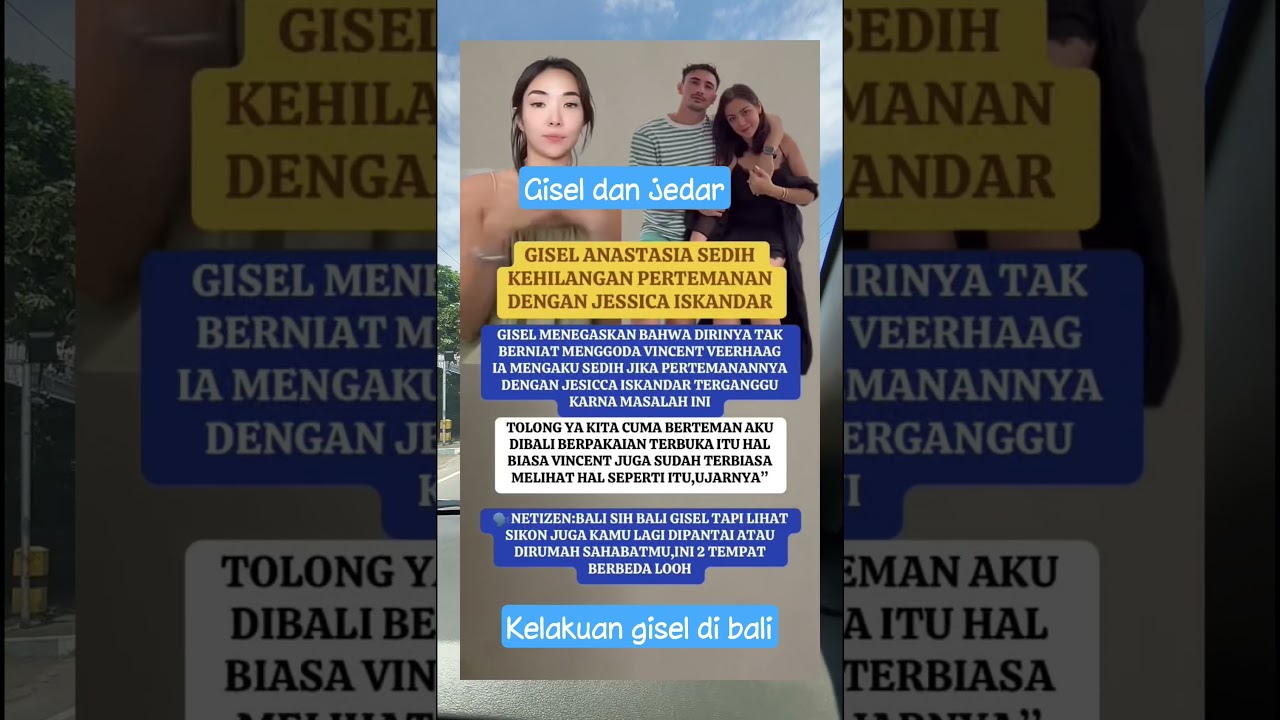 gisel dan jedar #shortviral #gisel #jesicaiskandar #fypdongg #viralshort #fyp #viral