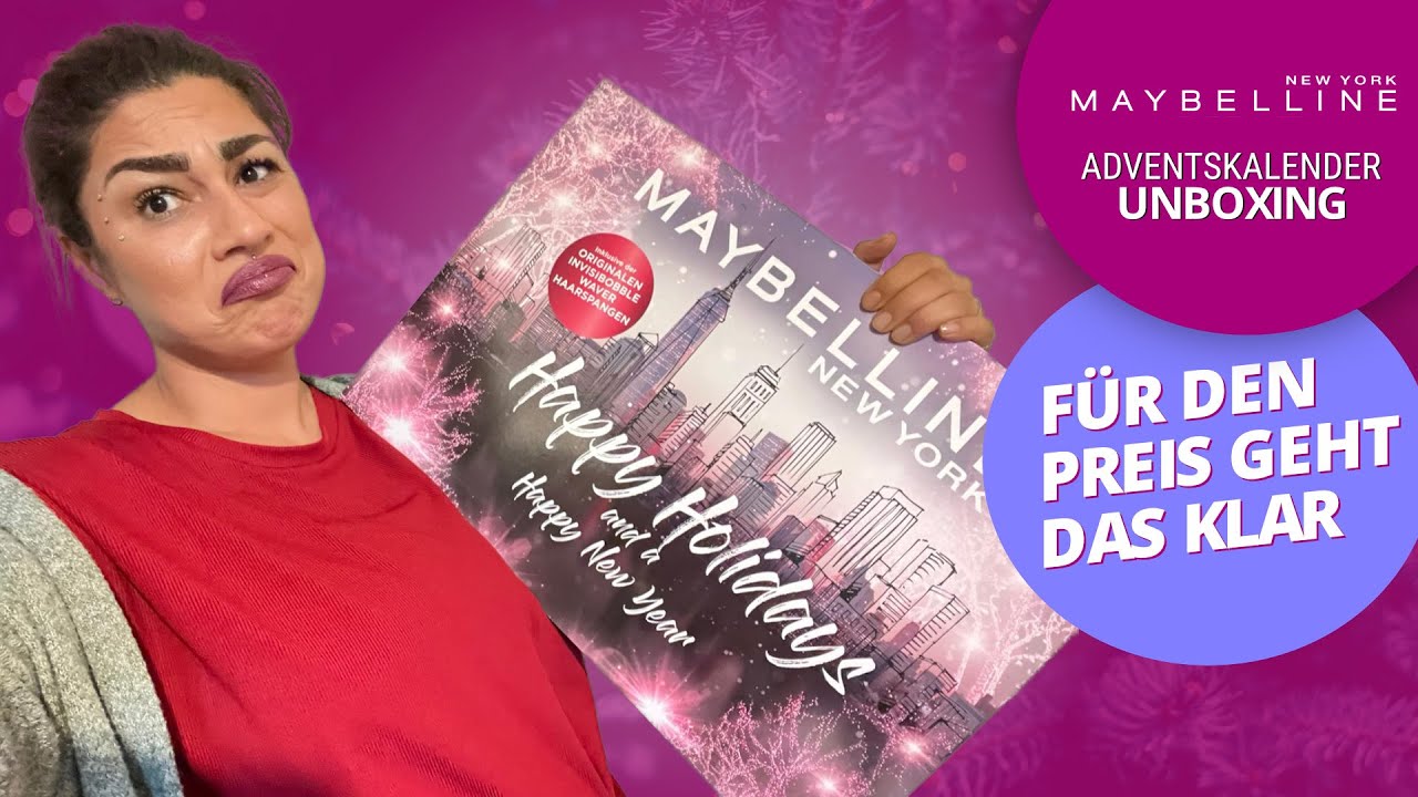 Maybelline Happy Holidays - Adventskalender 2022 Unboxing - Adventskalender 2022 Unboxing l Elanhelo