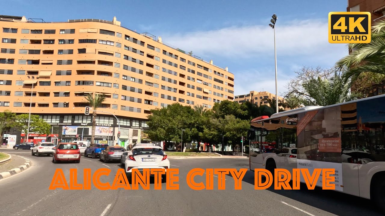 City Drive Alicante City Centre To San Juan in 4K