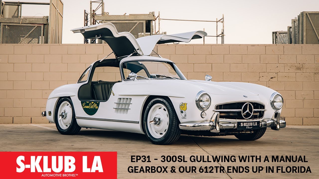 300SL GULLWING WITH A MANUAL GEARBOX AND OUR FERRARI 612TR ENDS UP FLORIDA. SLR GETS A MAKEOVER
