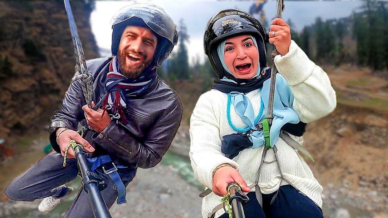 أكثر شئ مجازف جربناه  في حياتنا |نهر وسط الثلج|  الجزء الرابع 😱 | Himalaya Zipline