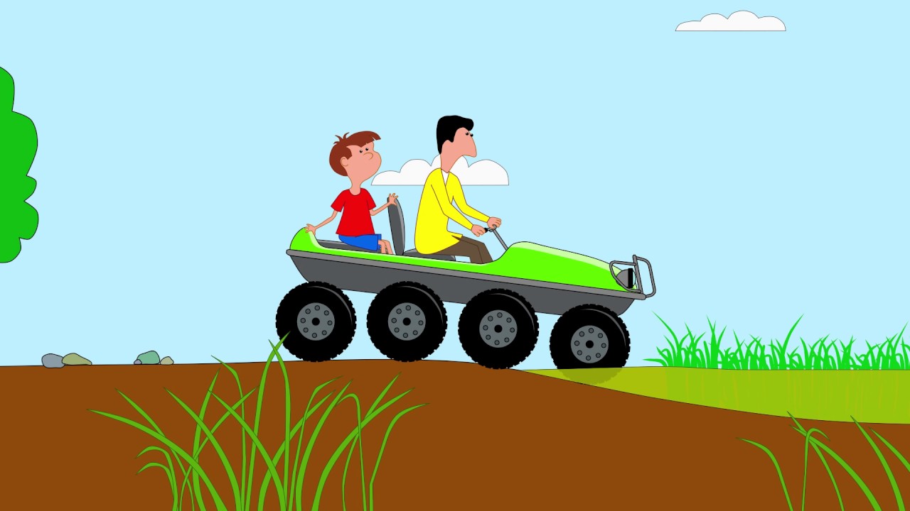 Cartoni animati - Camion cingolato FUORISTRADA - Puzzle per i bambini - Contiamo insieme