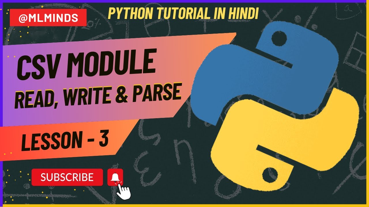 Python Tutorial: CSV Module - How to Read, Parse, and Write CSV Files | Python CSV files