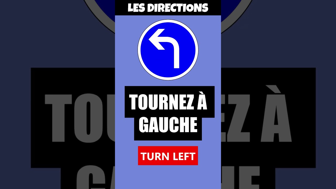 Directions in French - Les Directions en Fran&ccedil;ais ! 🇫🇷