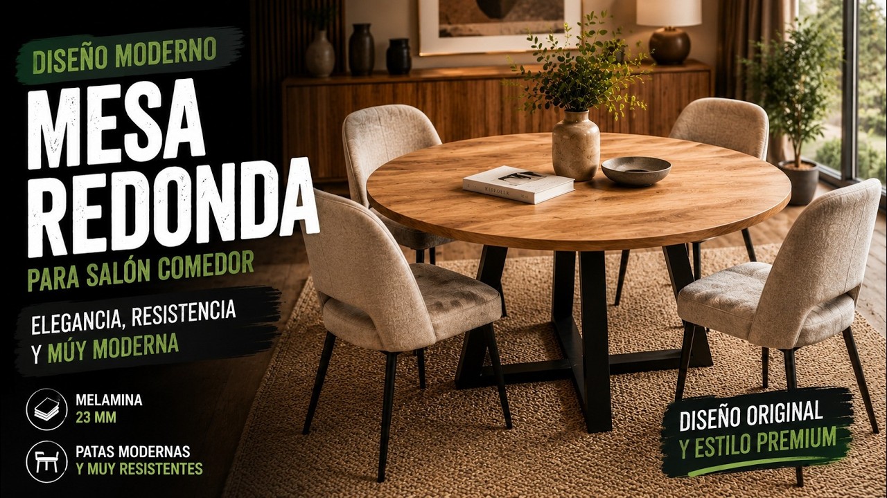 MESITA REDONDA de Melamina