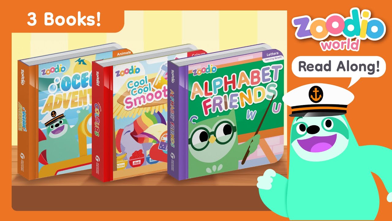 Read Along Ocean Adventure, Cool Smoothies, Alphabets Friends, | Letters, Animals & Colours for Kids