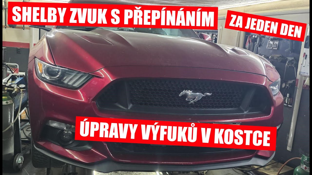 Ford Mustang 5.0 V8 - parádní úprava výfuku - H pipe a klapky DCar.cz
