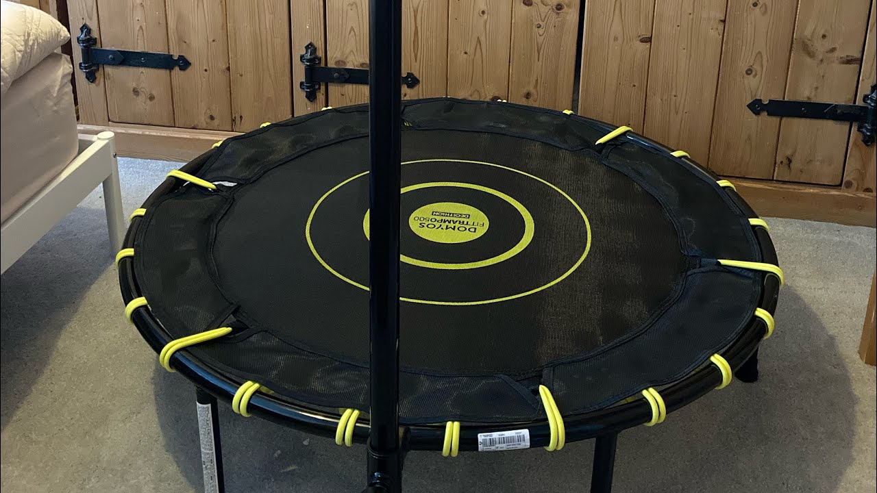 Unboxing and Assembling the Decathlon DOMYOS Fit Trampo 500 Trampoline/Rebounder with Front Bar