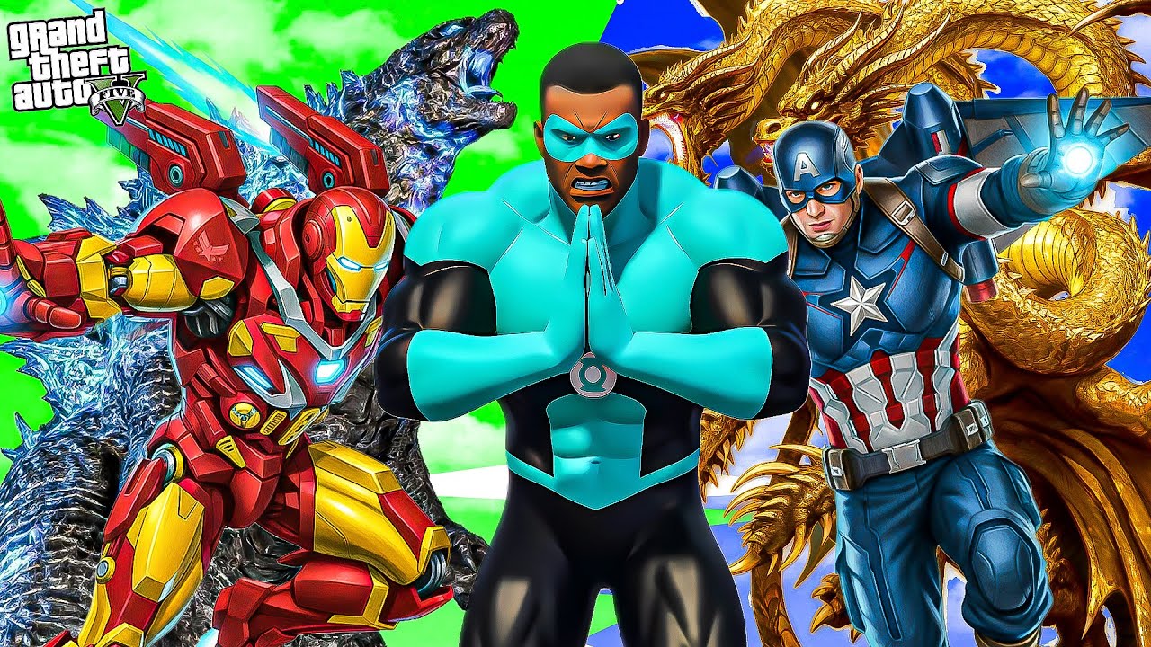 Ironman Green Gang Vs Captain America Blue Gang In Gta 5