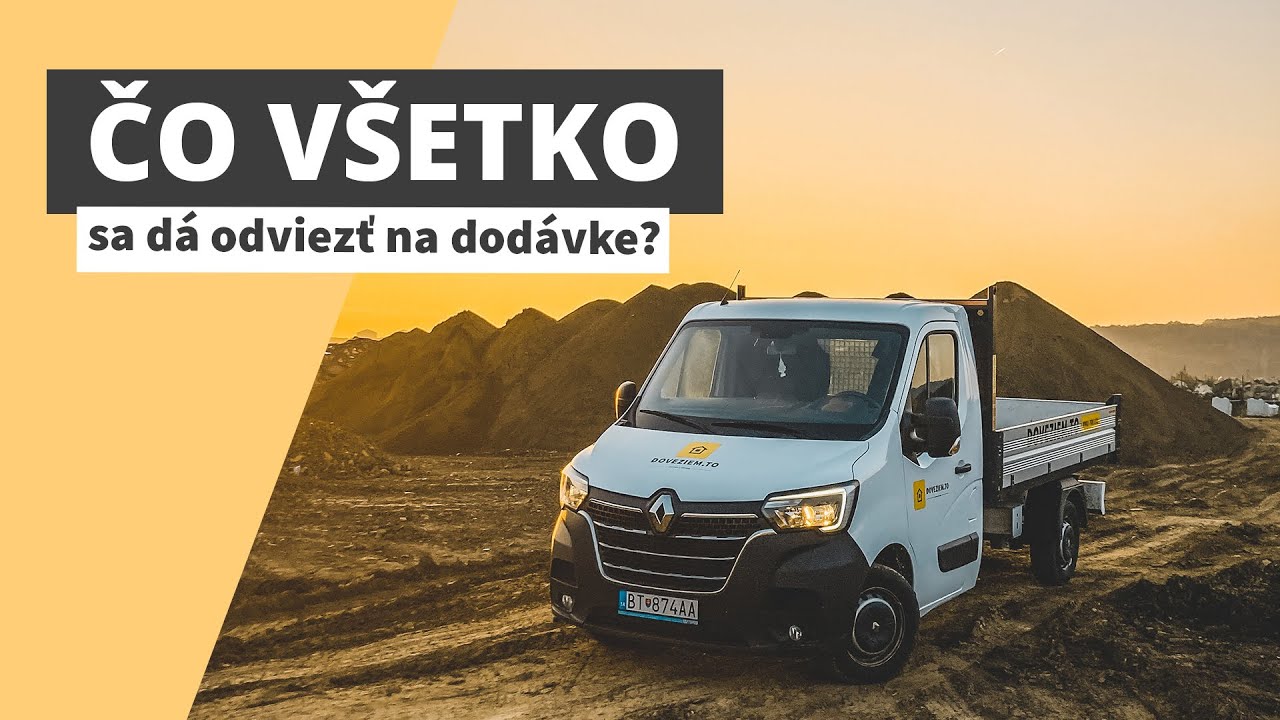 Čo všetko sa dá doviezť na dodávke Renault Master? | doveziem.to