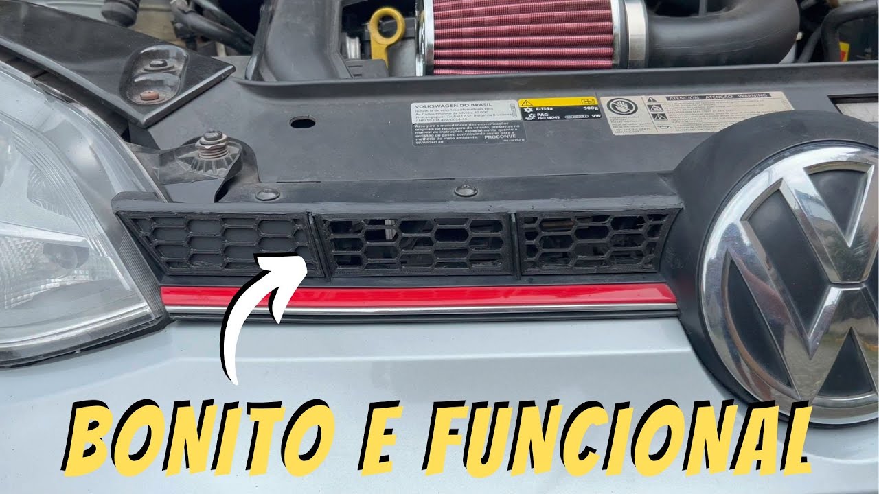 INSTALA&Ccedil;&Atilde;O DE GRADES COLM&Eacute;IA NO VW UP TSI: AUMENTE A POT&Ecirc;NCIA COM AR MAIS FRIO!