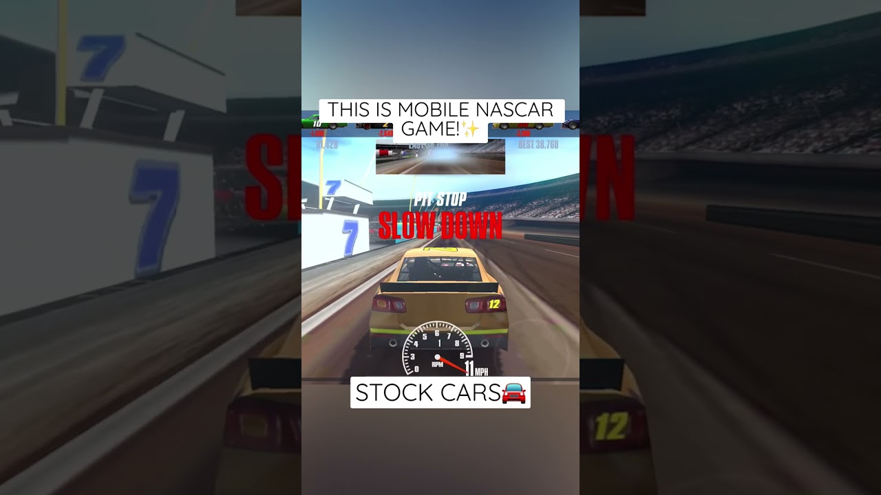 QUICK PITSTOP IN MOBILE NASCAR GAME | STOCK CARS RACING