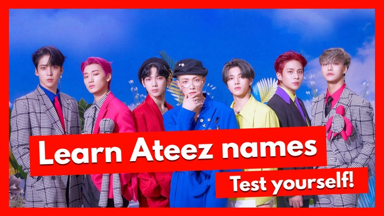 Learn Ateez names - TEST YOURSELF #Ateez #kpop #learningnames