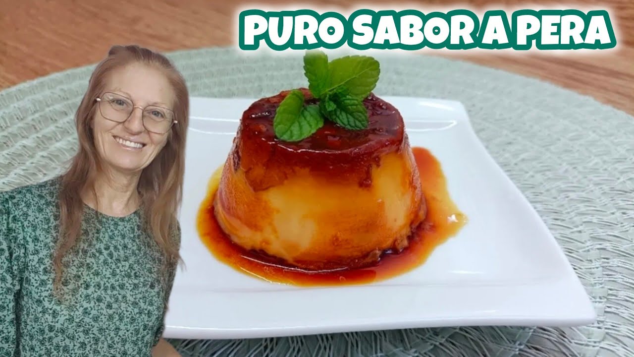 FLAN de PERA cremoso en versión individual// IRRESISTIBLE 🍐