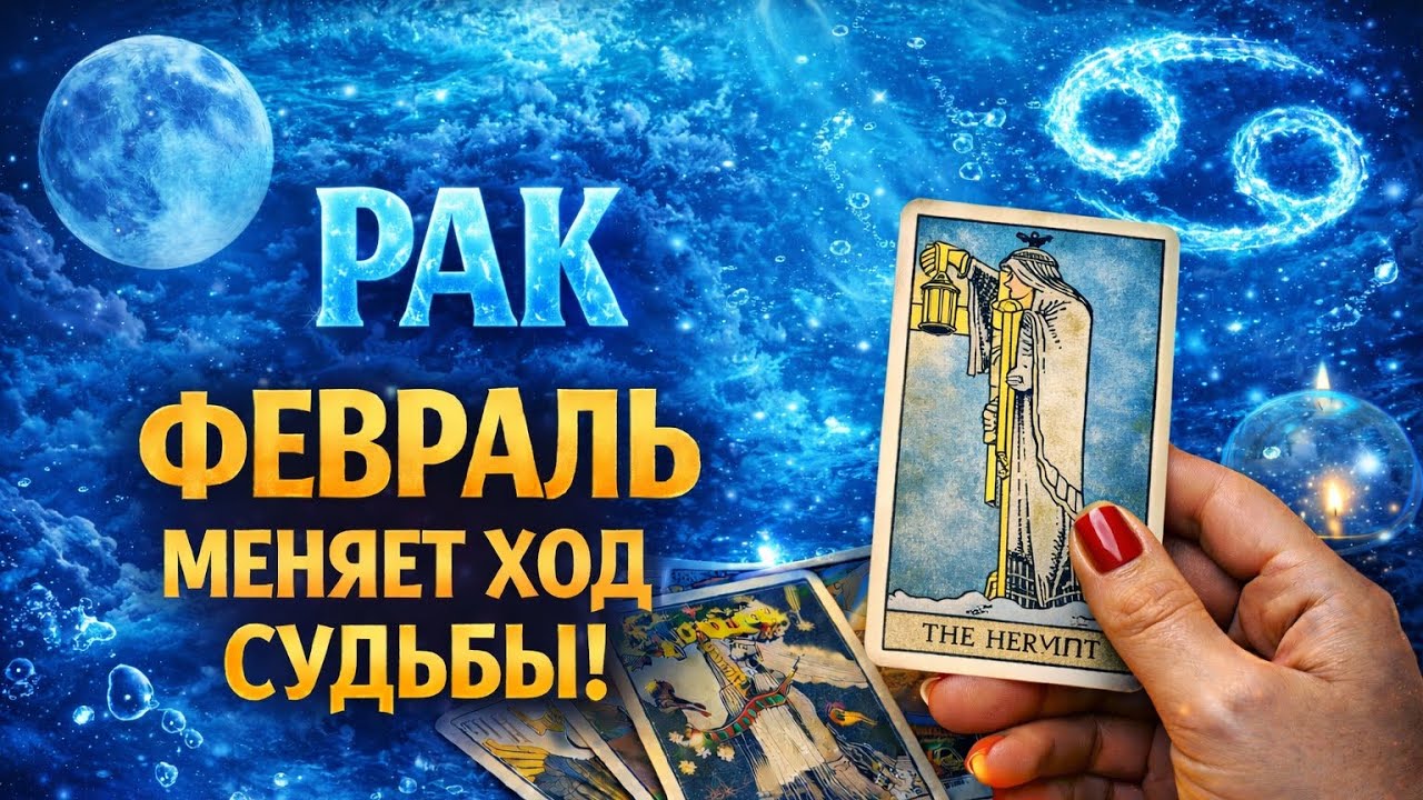 🍀❄️ РАК, ♋️, ФЕВРАЛЬ МЕНЯЕТ ХОД СУДЬБЫ ♻️🌑🔮 таро | ✨ гороскоп | ⚡ нежданно