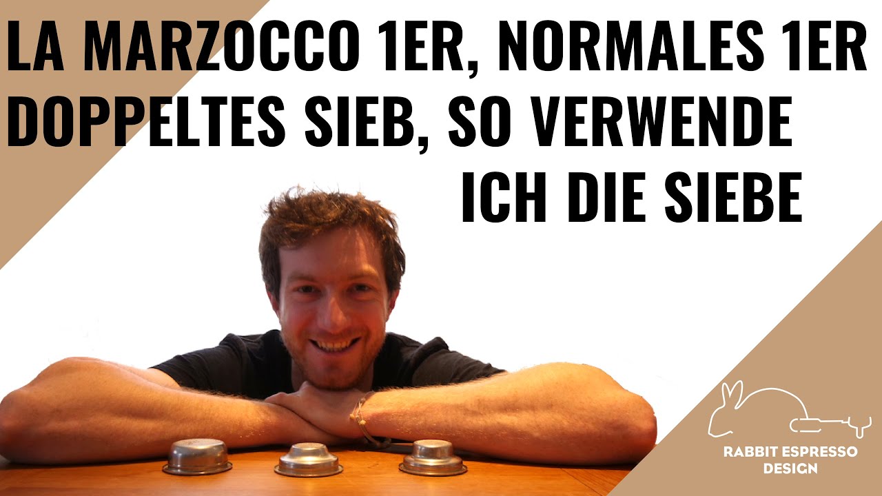 La Marzocco 1er (LM 1), normales 1er, Doppeltes Sieb, Überblick & Verwendung der Espresso-Siebe