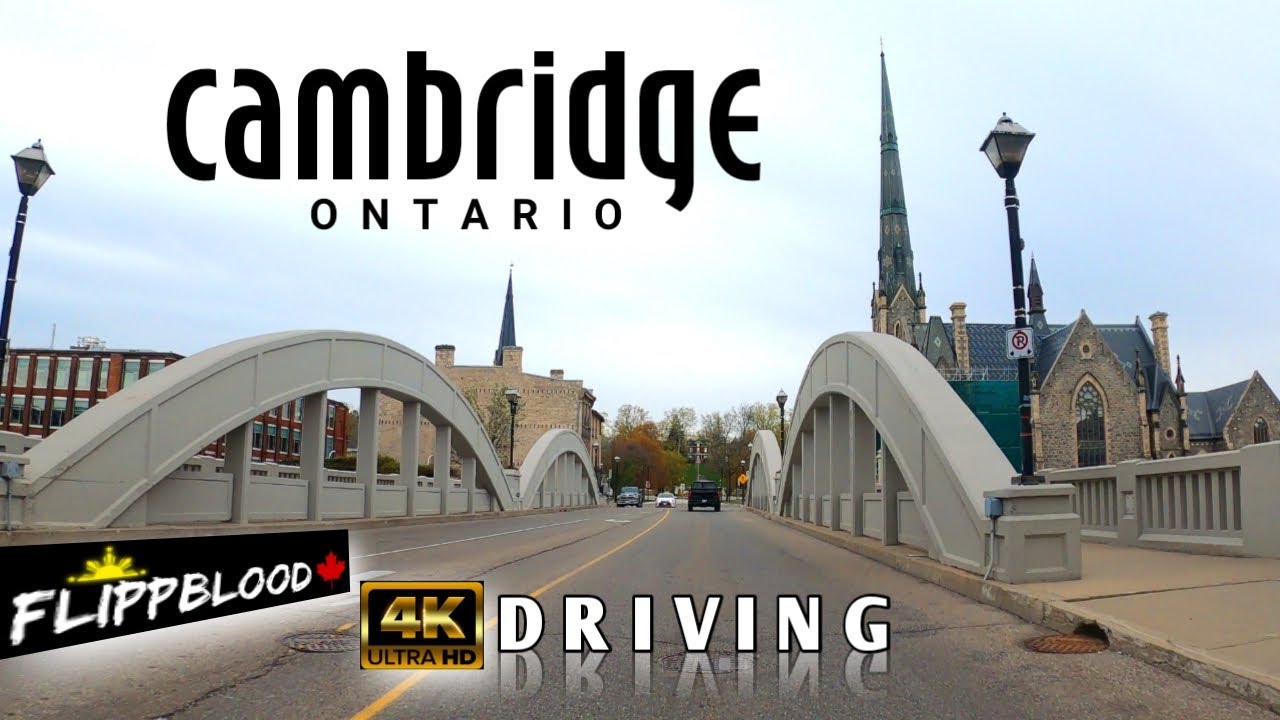 CAMBRIDGE Ontario  //  LOCKDOWN in Ontario  //  4K Drive Tour