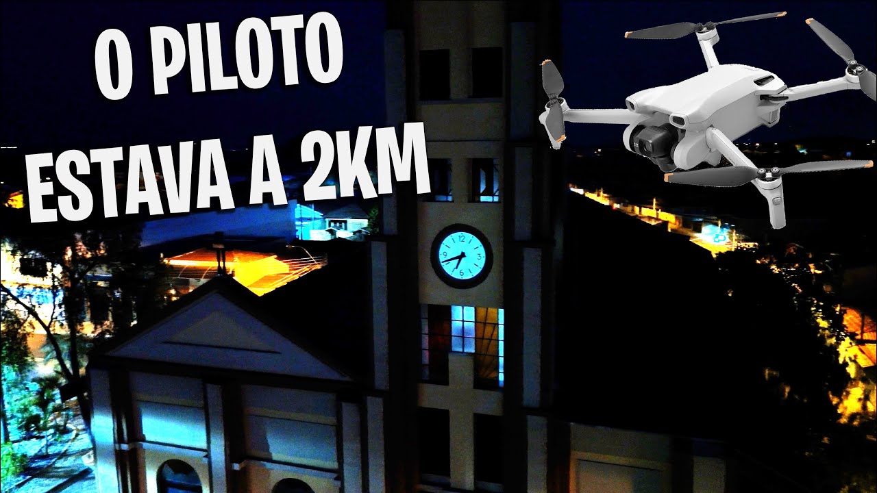 Voo exploratório noturno pela Cidade de Charqueada com drone Mini 3