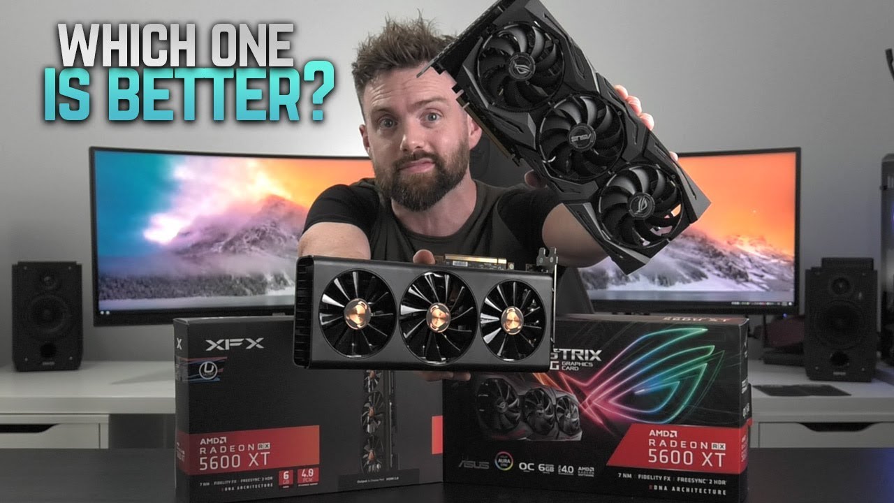 5600 XT - XFX THICC 3 Ultra vs ASUS ROG STRIX TOP Review