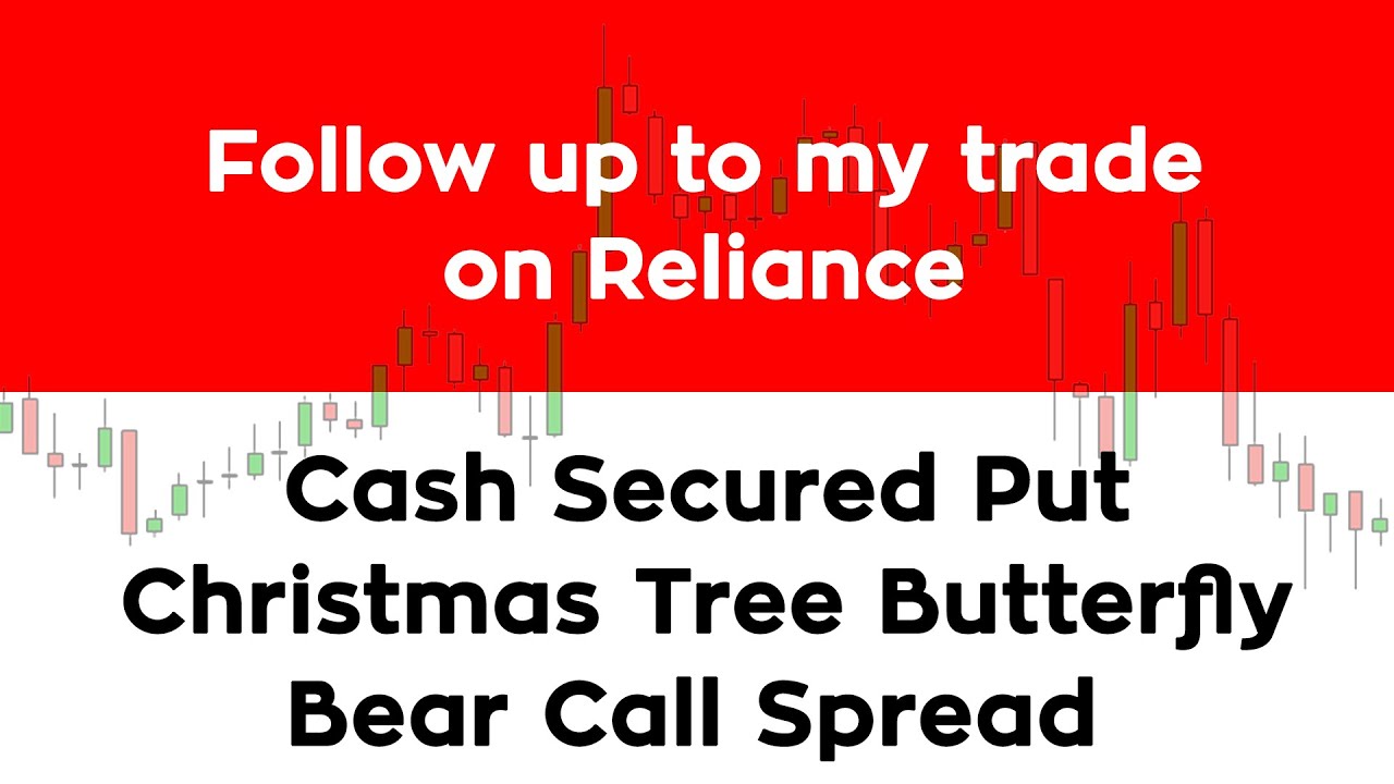 Follow up to my trade on Reliance | Bear Call Spread | Cash Secured Put | Christmas Tree Butterfly