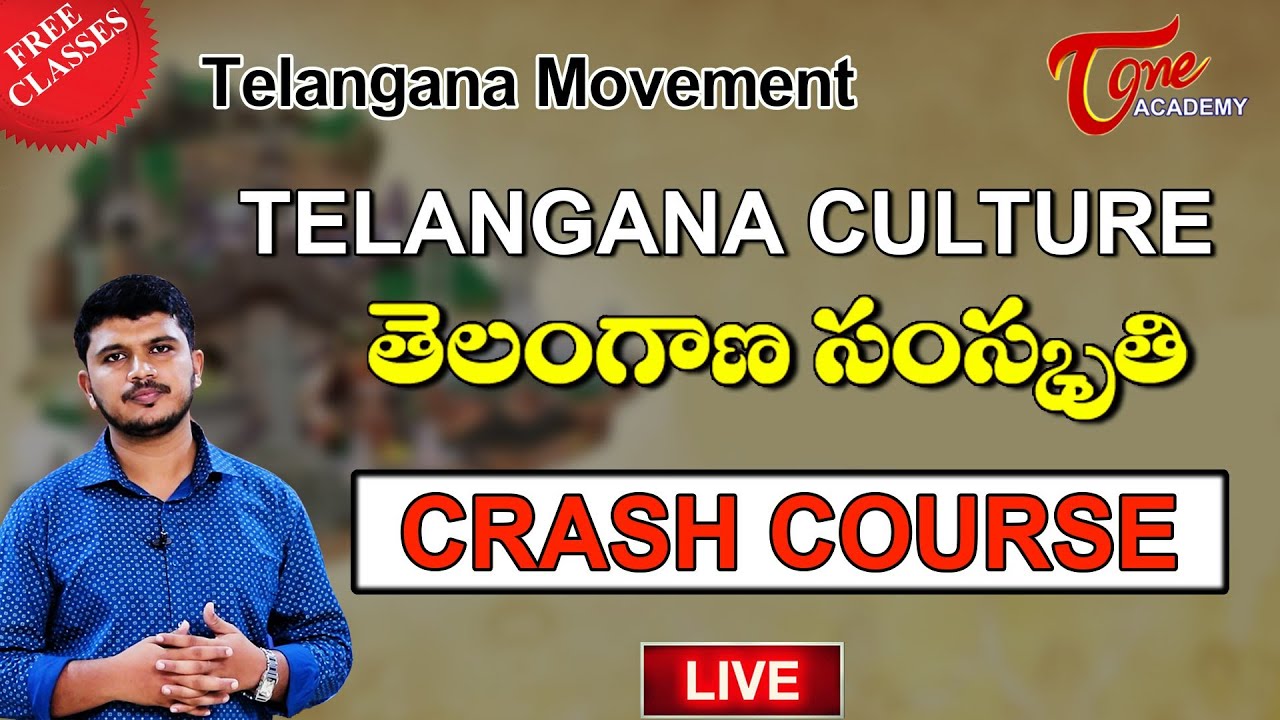 Telangana Movement Live | Telangana Culture | Crash Course | Tone Academy