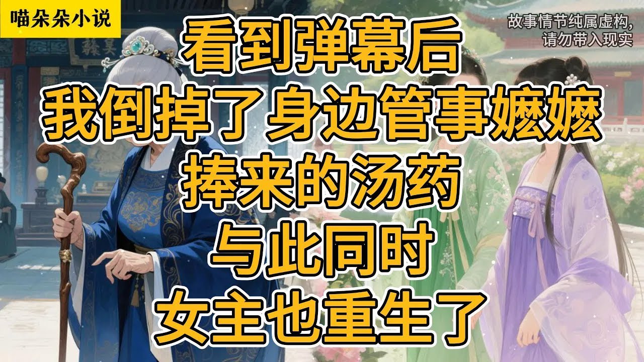 看到弹幕后，我倒掉了身边管事嬷嬷捧来的汤药。与此同时，女主也重生了。#一口氣看完 #小说 #小説 #故事