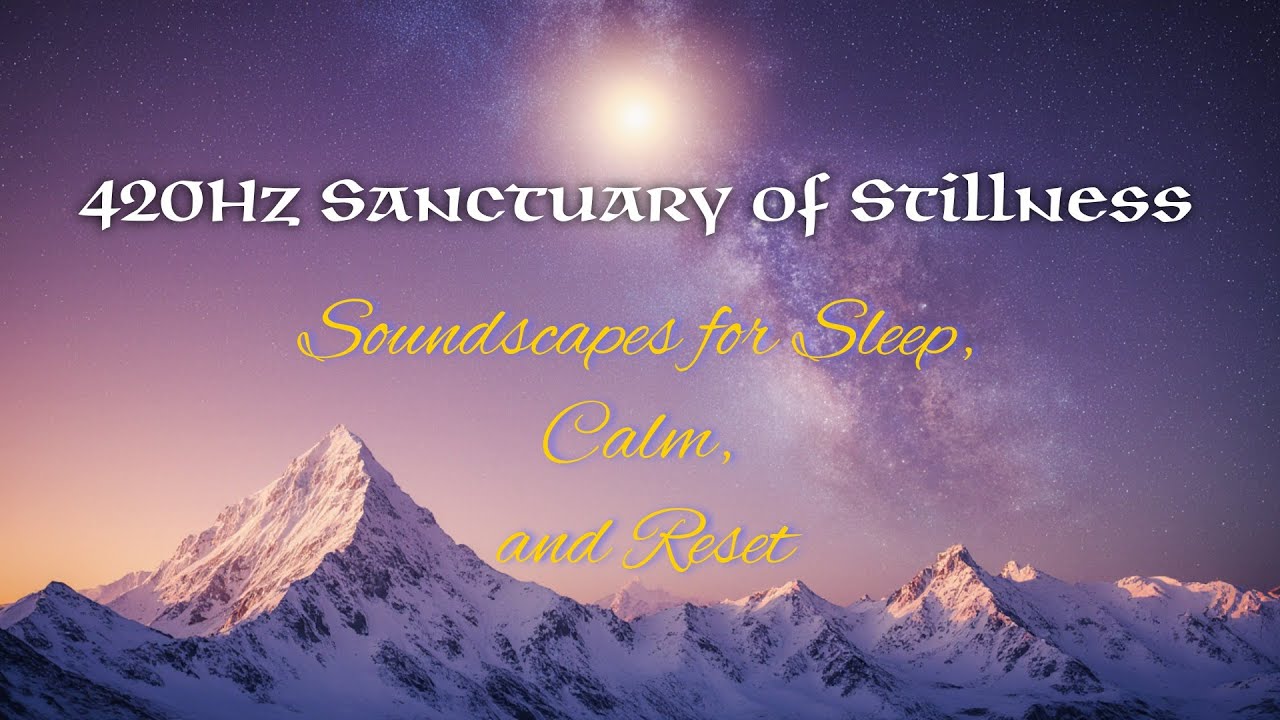 420Hz Sanctuary of Stillness | Soundscapes for Sleep, Calm, and Reset