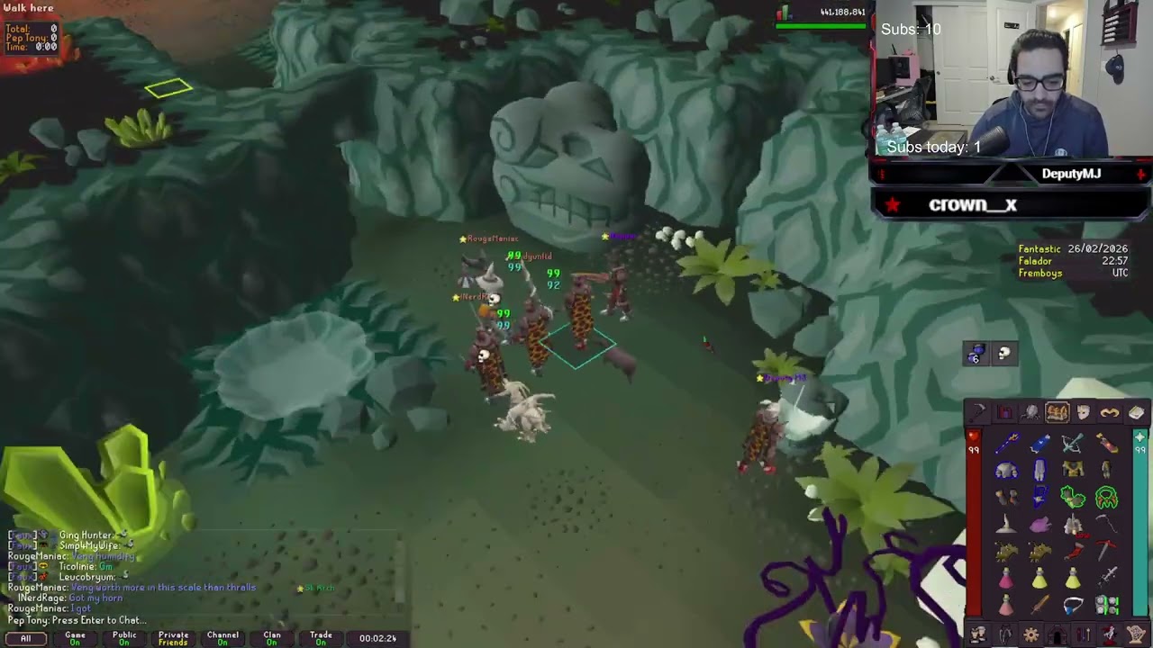 !BINGO, Fantastic Falador Fremboys !goals !discord