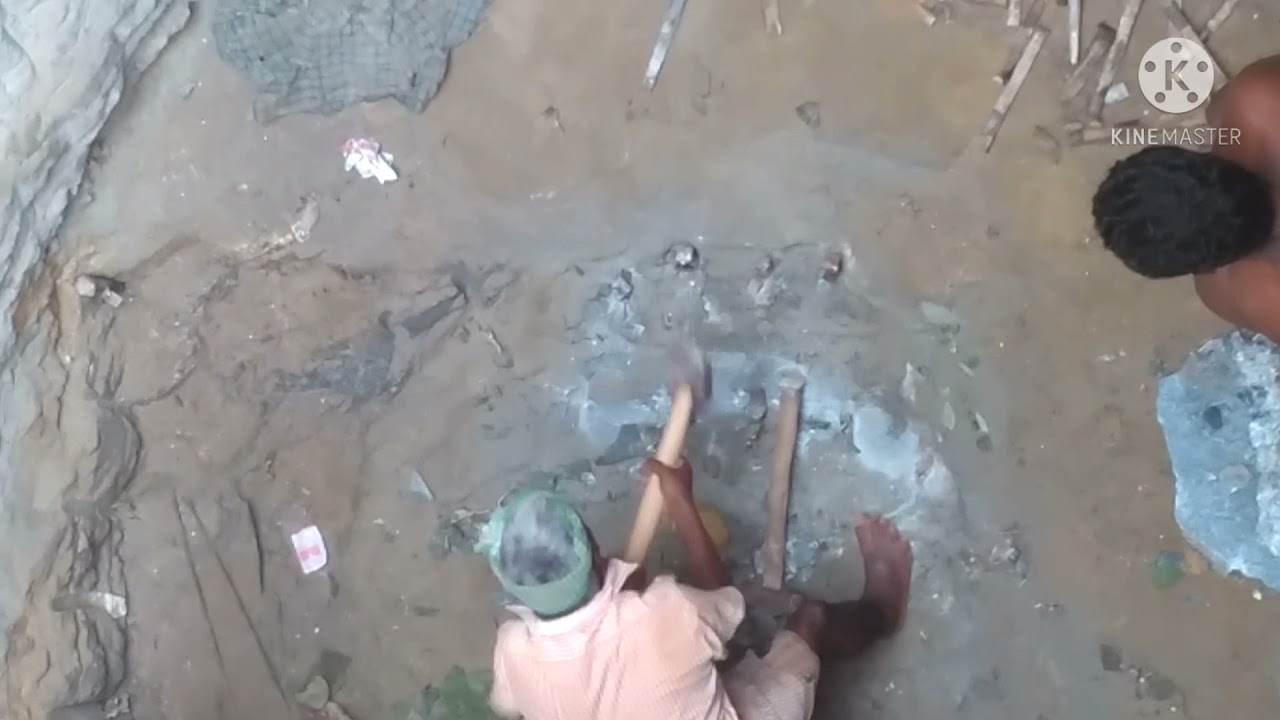 open well rock break                              PC udupi well ring works udupi 