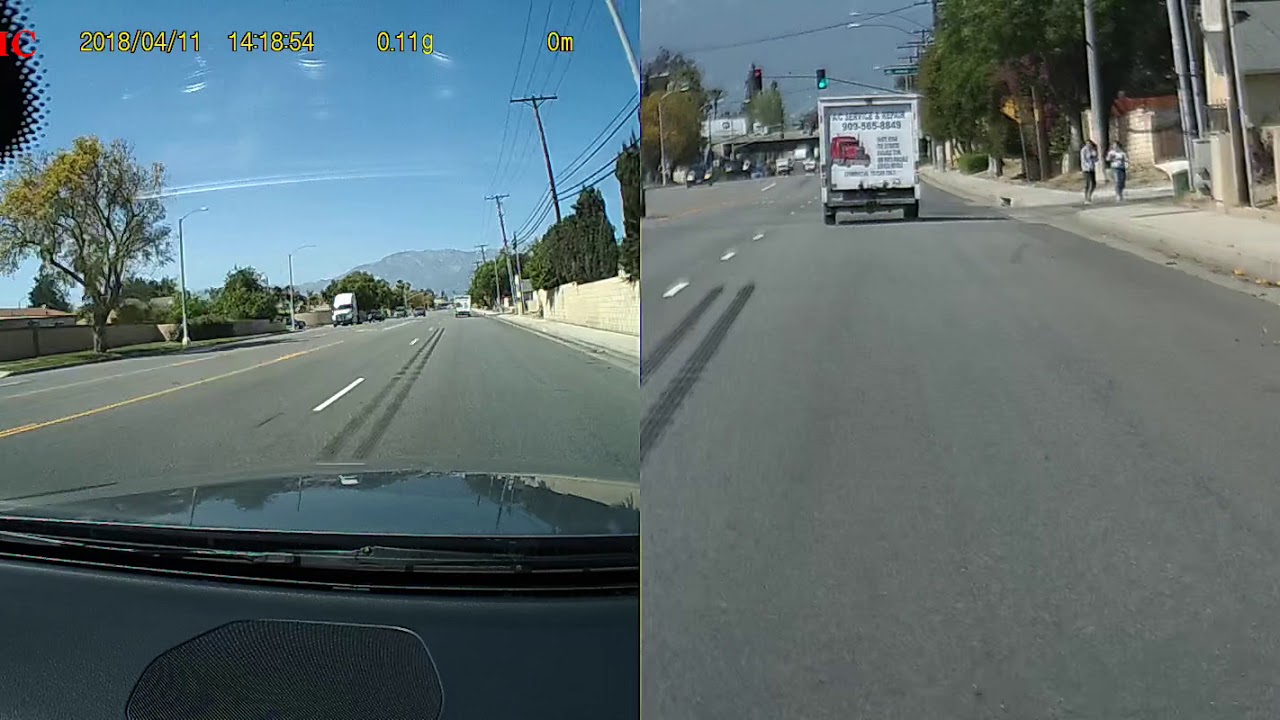 April 11, 2018 footage: car accident from opposite lane. Crazy driver
