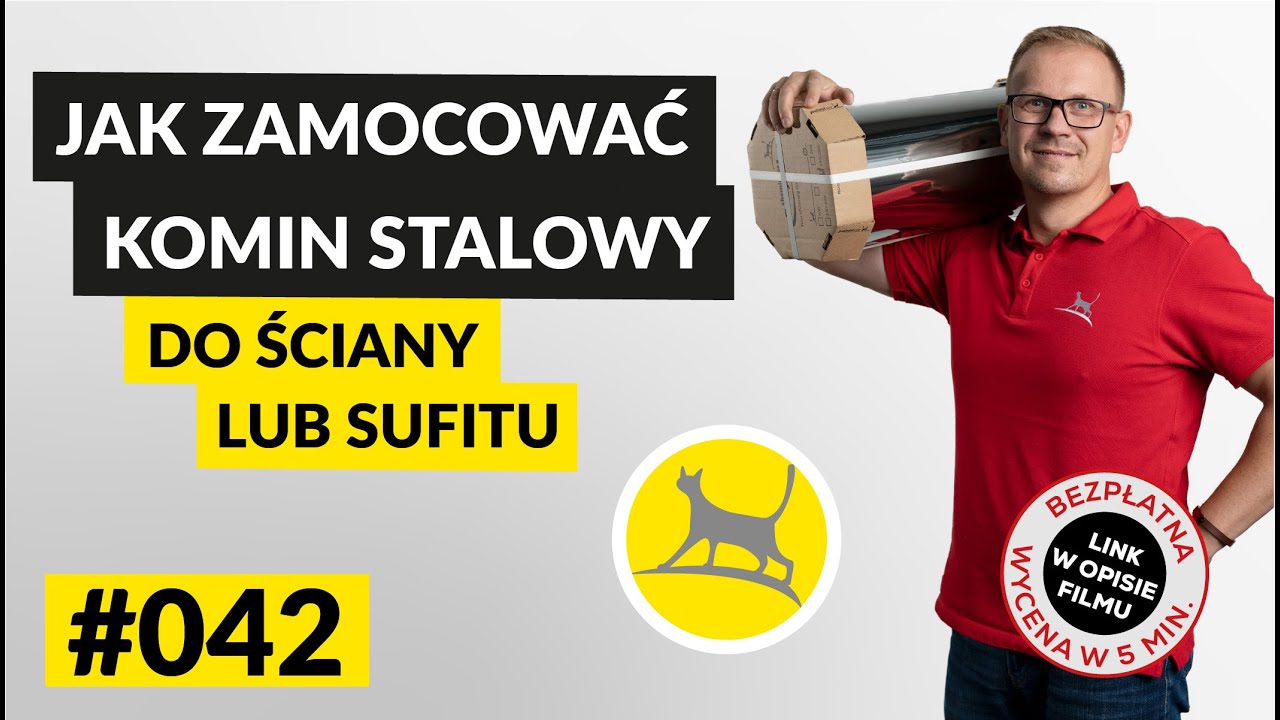 JAK ZAMOCOWAĆ KOMIN STALOWY DO ŚCIANY LUB SUFITU #042