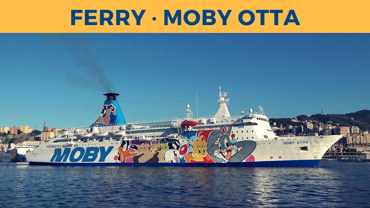 Arrival of ferry MOBY OTTA in Genova (Moby Lines)