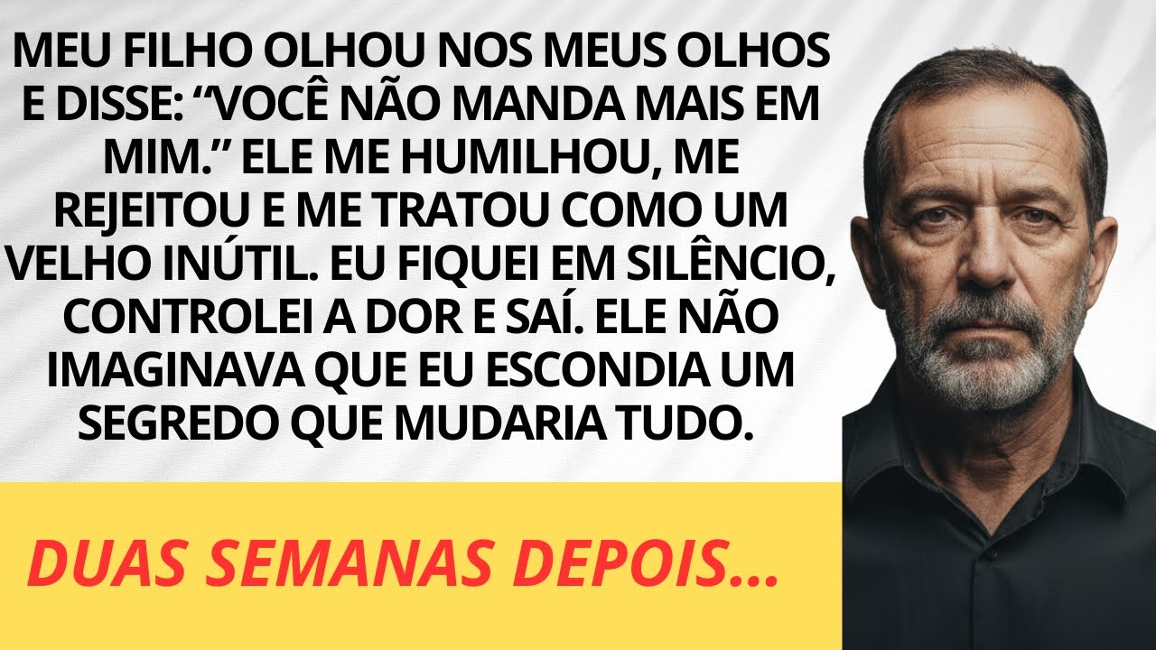 Meu filho me rejeitou, me humilhou e foi embora. Eu fiquei em silêncio. Duas semanas depois…