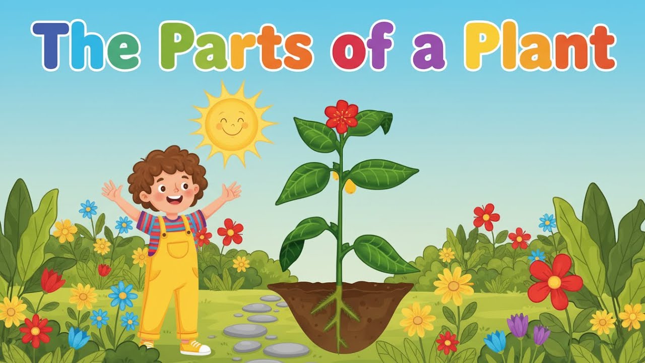 🌱The Parts of a Plant Song | Science Songs | Nursery Rhymes & Kids Songs by Happy Kids Melodies 🌱
