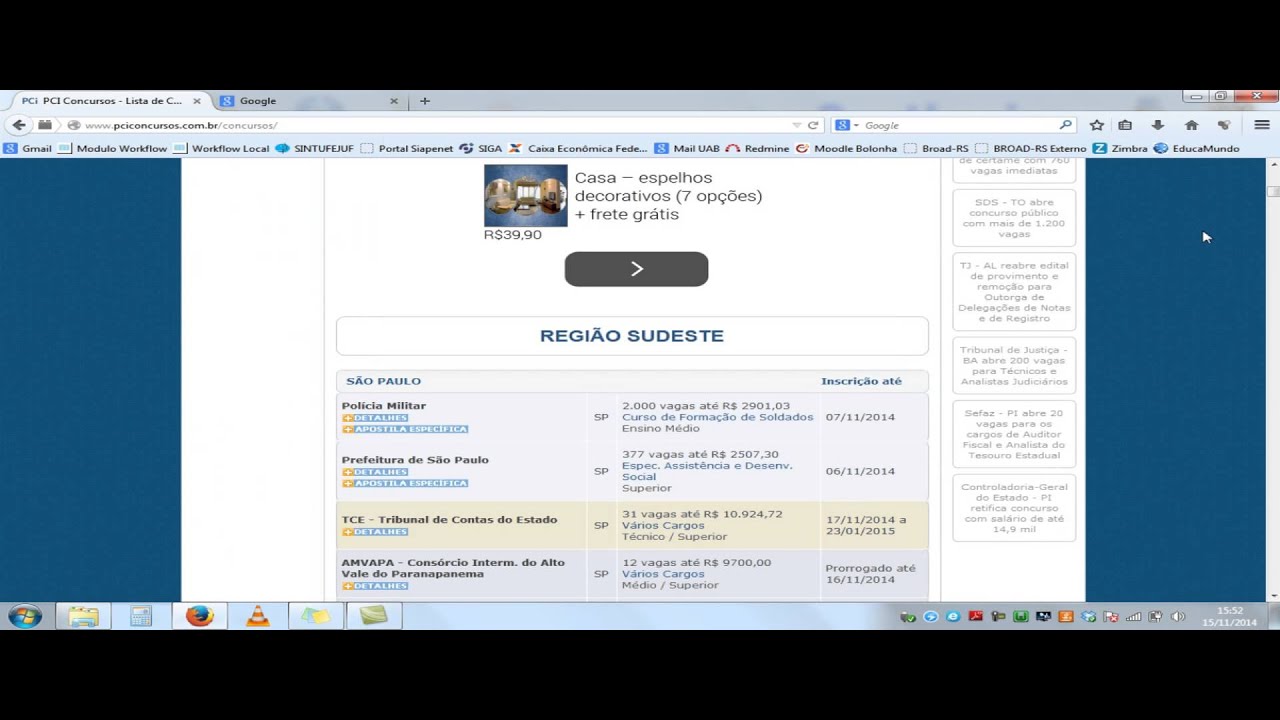 0001 - Dicas de Concursos Gr&aacute;tis - PCICONCURSOS