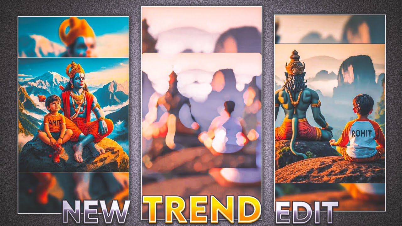 Hanuman ji name video editing | Instagram viral hanuman ji name video kaise banaye