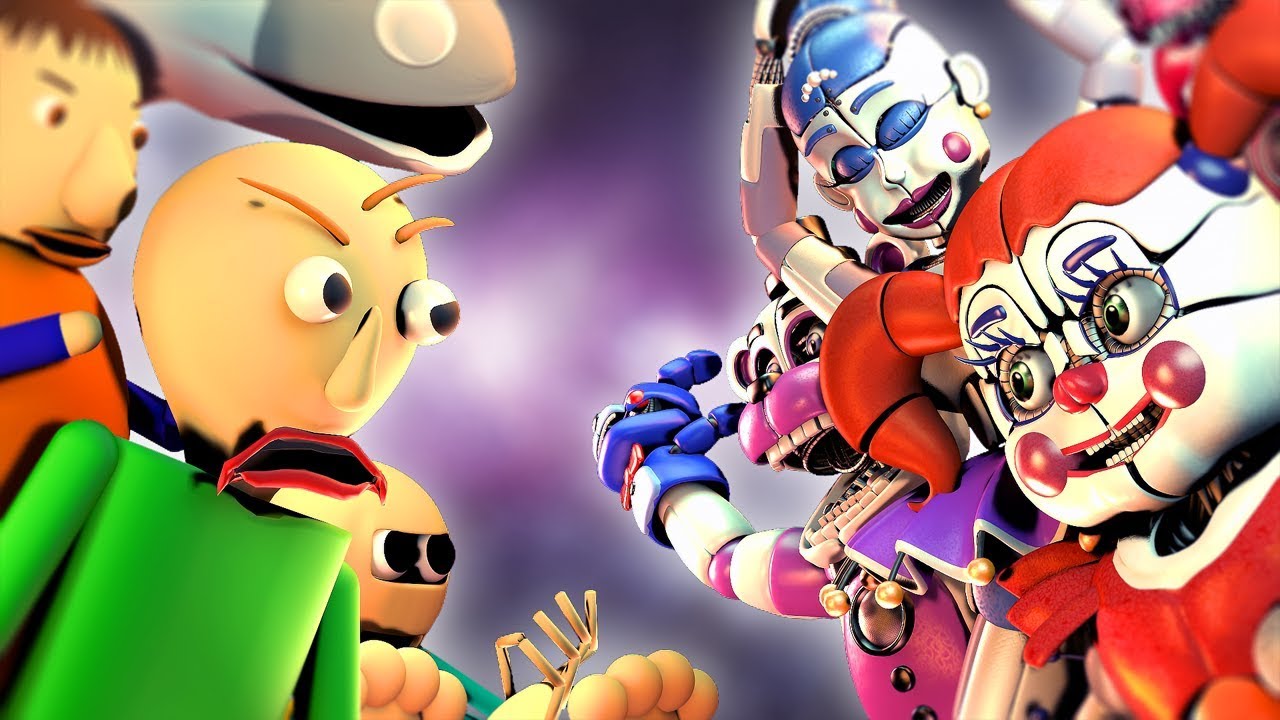 FNaF Sister Location Animatronics vs Baldi's Basics