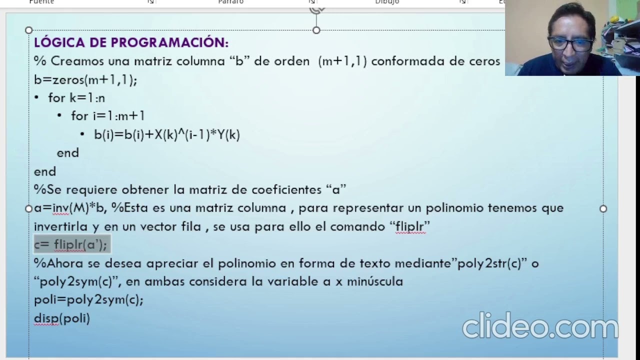 REGRESION POLINOMICA CON MATLAB-CLASE 7