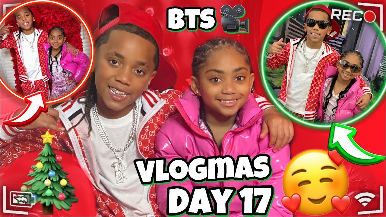 BEHIND THE SCENSE OF MY BESTFRIEND CHRISTMAS MUSIC VIDEO (VLOGMAS DAY 17)