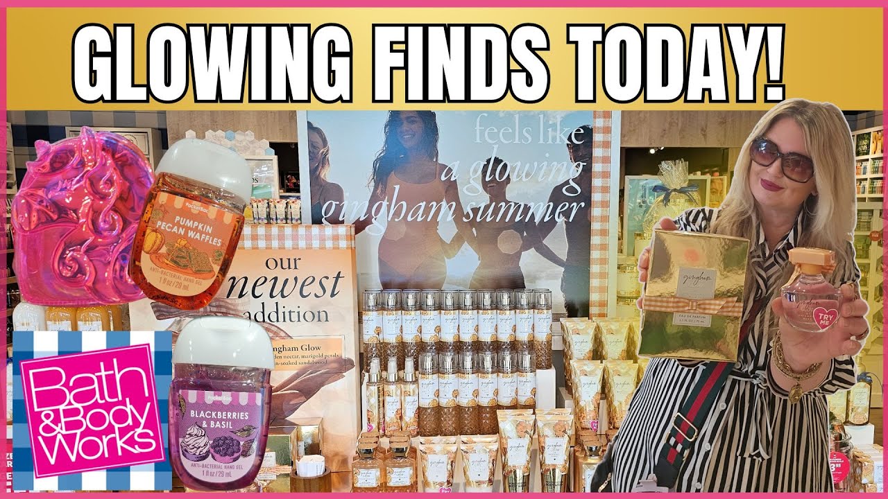 NEW GINGHAM GLOW FLOORSET PLUS NEW FALL FINDS & 75% OFF WATER GLOBES #bathandbodyworks