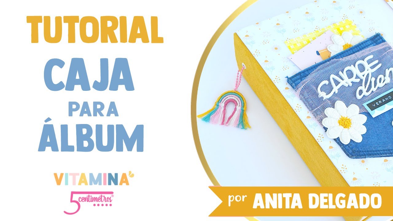 Tutorial CARTONAJE - CAJA para ALBUM SCRAPBOOK 🌼