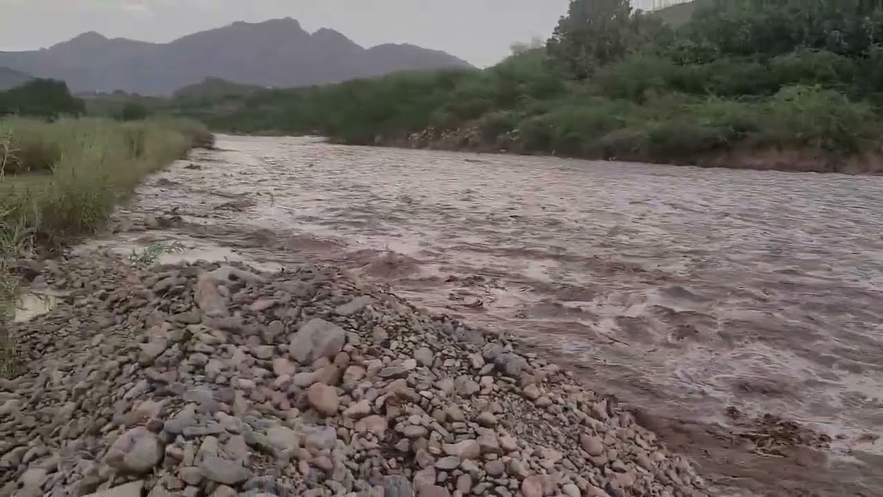 نزول السيول في وادي رما - منظر بديع 💛
